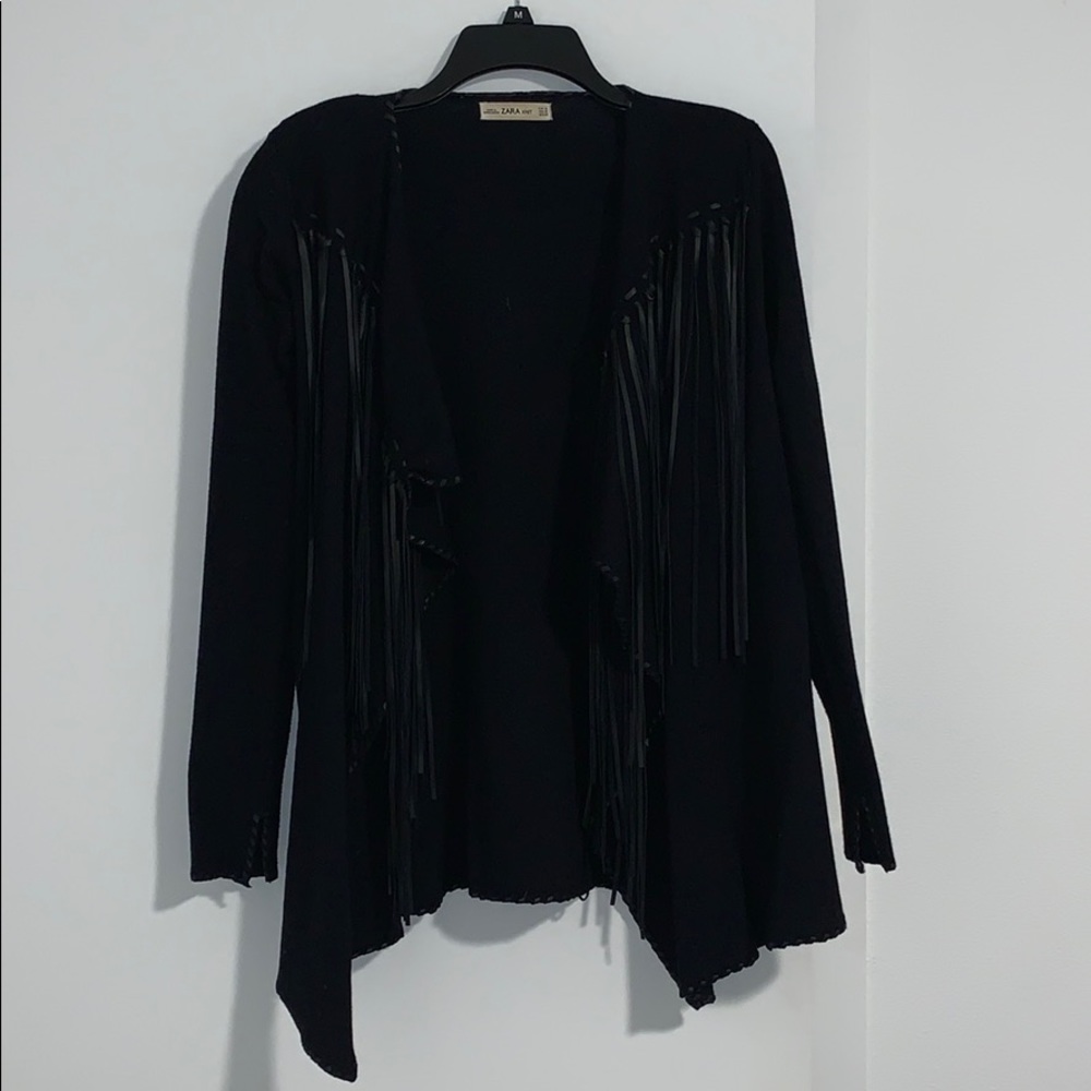 ZARA Knit Tassel Cardigan